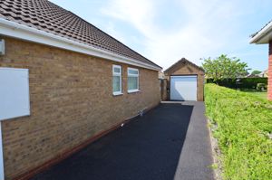 Driveway and garage- click for photo gallery